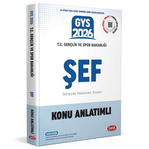 T.C. Gençlik ve Spor Bakanlığı GYS Sınavı Şef Konu Anlatımı Data Yayınları 2026