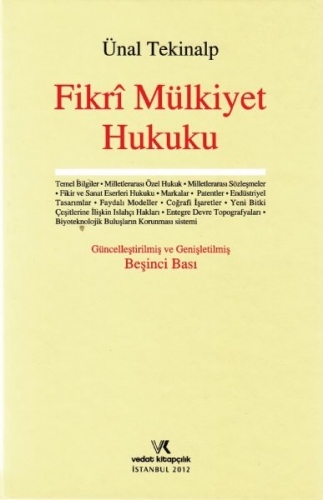Fikri Mülkiyet Hukuku - Ünal Tekinalp