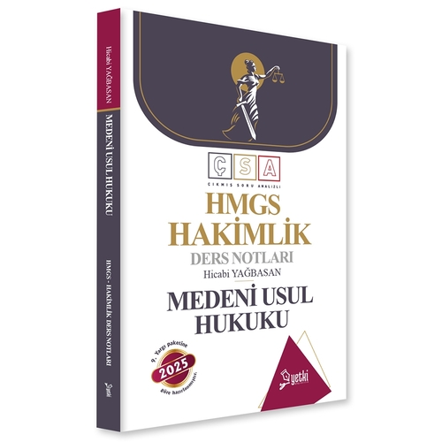 ÇSA HMGS Hakimlik Ders Notları Medeni Usul Hukuku Yetki Yayınları 2025