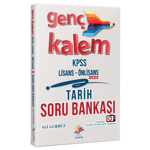 Genç Kalem KPSS Lisans Önlisans Tarih Soru Bankası Dizgi Kitap Yayınları 2022