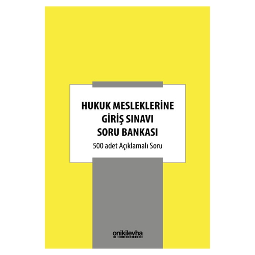 Hukuk Mesleklerine Giriş Sınavı Soru Bankası - Kolektif