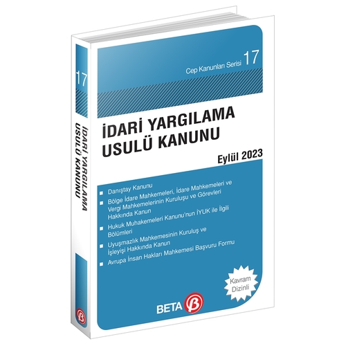 İdari Yargılama Usulü Kanunu Beta Yayınları Kanun Metinleri 2023