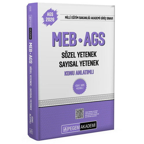 MEB AGS Konu Anlatımlı Sözel Yetenek Sayısal Yetenek Pegem Akademi Yayınları 2026