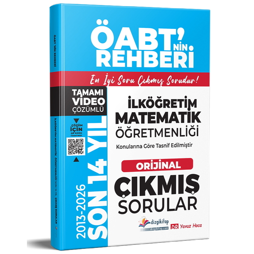 MEB AGS ÖABT İlköğretim Matematik Öğretmenliği Çıkmış Sorular Son 14 Yıl Dizgi Kitap 2027