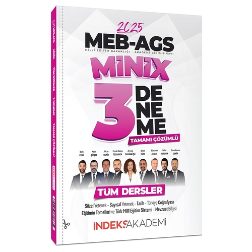 MEB AGS Tüm Dersler MiniX 3 Deneme Çözümlü İndeks Akademi Yayınları 2025