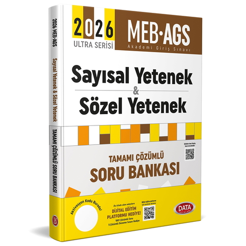 AGS Ultra Serisi Sayısal-Sözel Yetenek Tamamı Çözümlü Soru Bankası Data Yayınları 2026