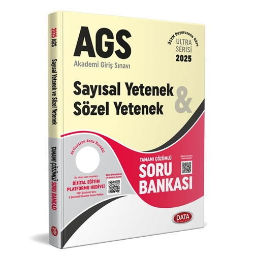 AGS Ultra Serisi Sayısal Yetenek Sözel Yetenek Soru Bankası Data Yayınları 2025