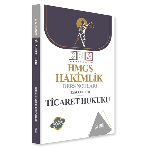 ÇSA HMGS Hakimlik Ders Notları Ticaret Hukuku Yetki Yayınları 2026