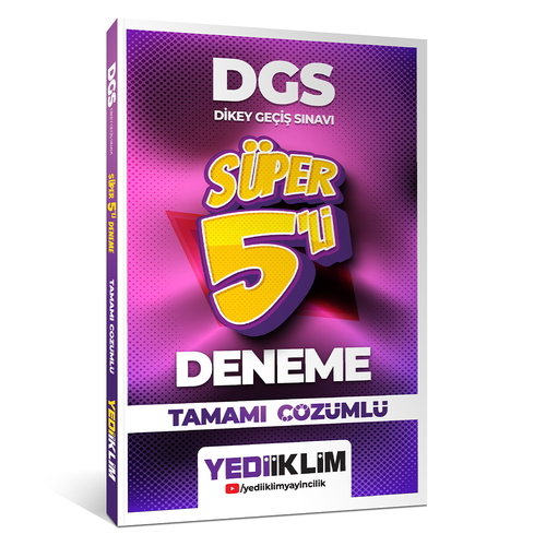 DGS Sayısal Sözel Yetenek Süper 5 Deneme Yediiklim Yayınları 2026