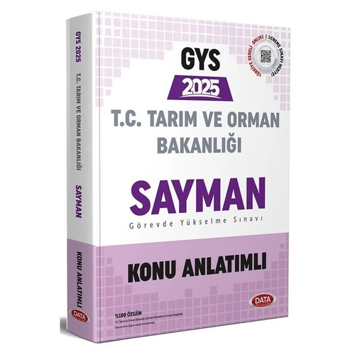 GYS Tarım ve Orman Bakanlığı Sayman Konu Anlatımlı Data Yayınları 2025