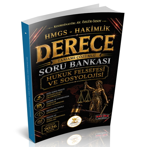 HUKAL HMGS-Hakimlik Derece Hukuk Felsefesi ve Sosyolojisi Soru Bankası Savaş Yayınevi 2026