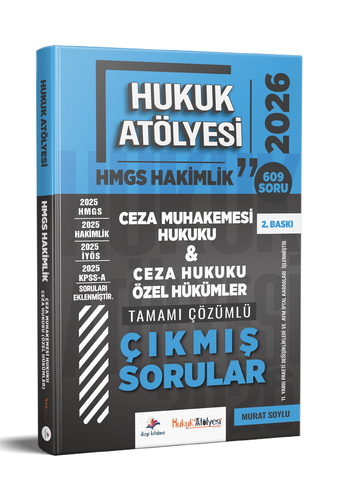 Hukuk Atölyesi HMGS Hakimlik Ceza Muhakemesi Hukuku Ceza Hukuku Özel Hükümler Çıkmış Sorular Dizgi Kitap Yayınları 2026