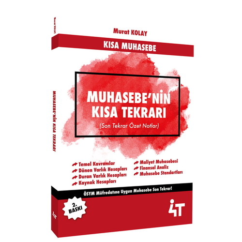 KPSS A Grubu Muhasebe\'nin Kısa Tekrarı 4T Yayınları 2025
