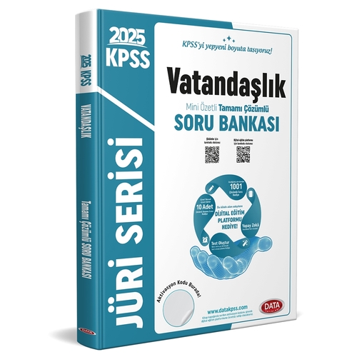 KPSS Jüri Serisi Vatandaşlık Tamamı Çözümlü Soru Bankası Data Yayınları 2025