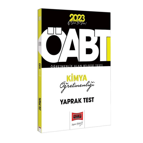 KPSS ÖABT Kimya Öğretmenliği Çek Kopart Yaprak Test Yargı Yayınları 2023