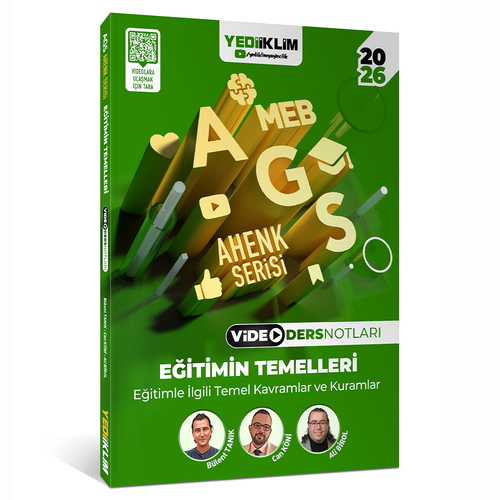 MEB AGS Ahenk Serisi Eğitimin Temelleri Video Ders Notları Yediiklim Yayınları 2026