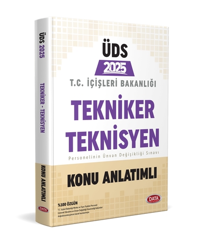 T.C. Gençlik ve Spor Bakanlığı Tekniker Teknisyen ÜDS Konu Anlatımlı Data Yayınları 2025