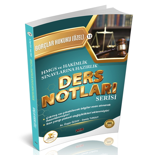HUKAL HMGS-HAKİMLİK Borçlar Hukuku Özel Hükümler Ders Notları Savaş Yayınları 2025