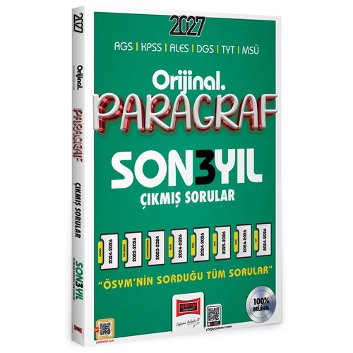KPSS AGS ALES DGS TYT MSÜ Orijinal Paragraf Son 3 Yıl Çıkmış Sorular Yargı Yayınları 2027