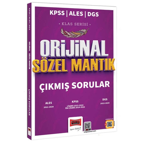 KPSS ALES DGS Klas Serisi Orijinal Sözel Mantık Çıkmış Sorular Yargı Yayınları 2025