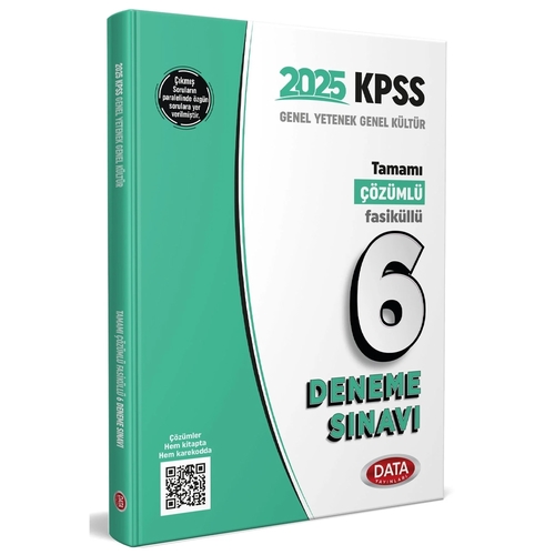 KPSS Genel Yetenek Genel Kültür 6 Fasikül Deneme Sınavı Data Yayınları 2025