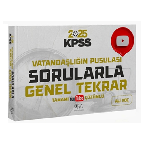 KPSS Vatandaşlığın Pusulası Sorularla Genel Tekrar CBA Yayınları 2025