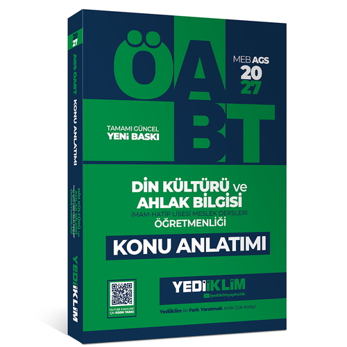 MEB AGS ÖABT Din Kültürü ve Ahlak Bilgisi Öğretmenliği Konu Anlatımı Yediiklim Yayınları 2027