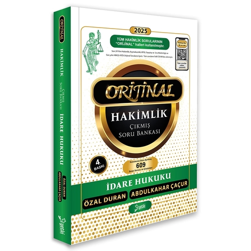 Orijinal İdare Hukuku Hakimlik Çıkmış Soru Bankası Yetki Yayınları 2025