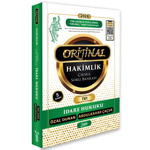 Orijinal Hakimlik İdare Hukuku Çıkmış Soru Bankası Yetki Yayınları 2026