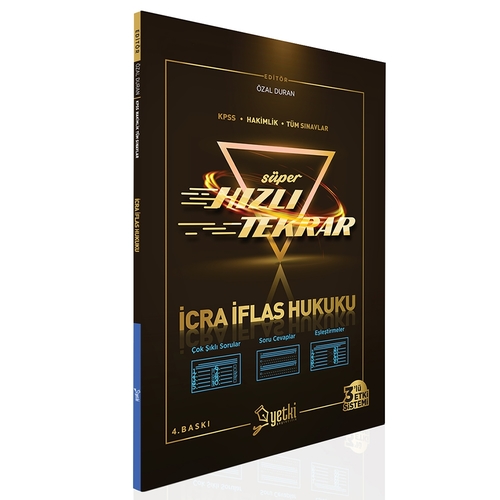 Süper Hızlı Tekrar İcra ve İflas Hukuk Yetki Yayınları 2022