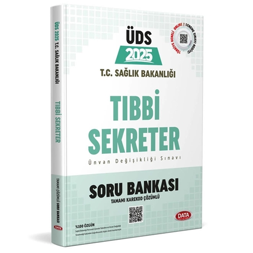 ÜDS T.C. Sağlık Bakanlığı Tıbbi Sekreter Soru Bankası Data Yayınları 2025