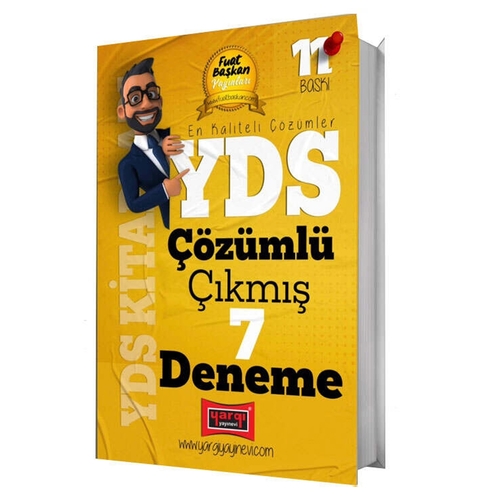 YDS Çözümlü Çıkmış 7 Deneme Yargı Yayınları