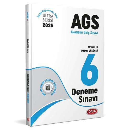 AGS Fasiküllü Tamamı Çözümlü 6 Deneme Sınavı Data Yayınları 2025