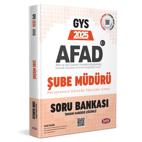 GYS AFAD Şube Müdürü Personeli Soru Bankası Data Yayınları 2025