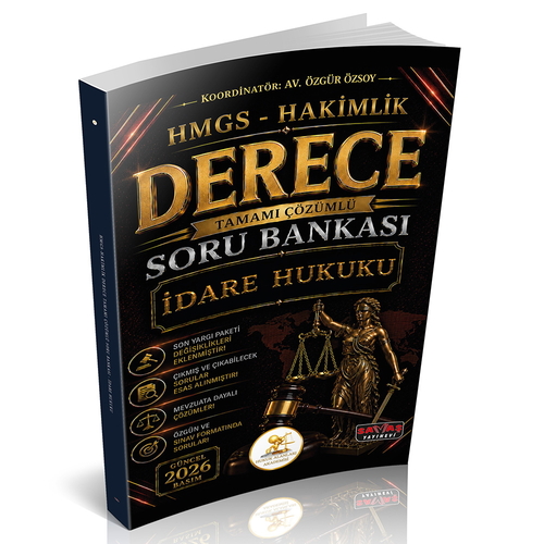 HUKAL HMGS-Hakimlik Derece İdare Hukuku Soru Bankası Savaş Yayınevi 2026