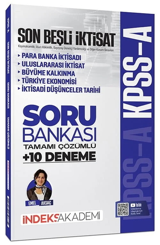 KPSS A Grubu İktisat Son Beşli Soru Bankası ve 10 Deneme İndeks Akademi Yayınları 2026