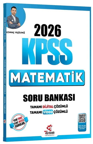 KPSS Matematik Soru Bankası Çözümlü Tekrar Akademi Yayınları 2026