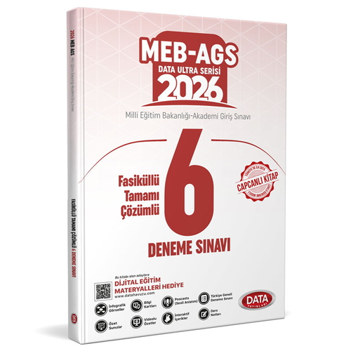 MEB AGS Fasiküllü Tamamı Çözümlü 6 Deneme Sınavı Data Yayınları 2026