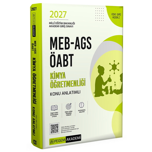 MEB AGS ÖABT Kimya Öğretmenliği Konu Anlatımlı Pegem Akademi 2027