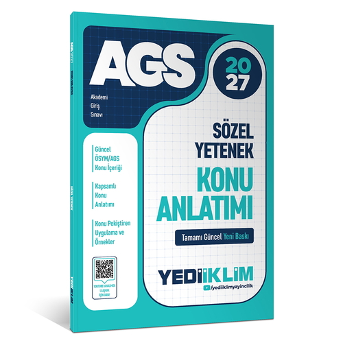 MEB AGS Sözel Yetenek Konu Anlatımı Yediiklim Yayınları 2027