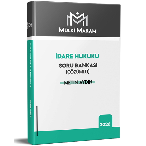 Mülki Makam İdare Hukuku Soru Bankası Metin Hoca Yayınları 2026