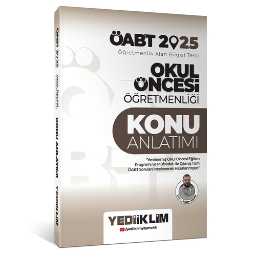 ÖABT Okul Öncesi Öğretmenliği Konu Anlatımı Yediiklim Yayınları 2025