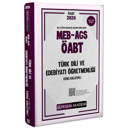 MEB AGS ÖABT Türk Dili ve Edebiyatı Öğretmenliği Konu Anlatımlı Pegem Akademi Yayınları 2026