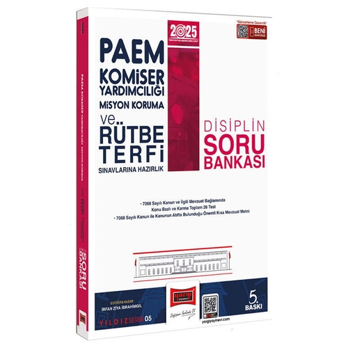 PAEM Komiser Yardımcılığı Misyon Koruma ve Rütbe Terfi Disiplin Soru Bankası Yargı Yayınları 2025