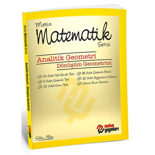 Matematik Serisi Analitik Geometri Dönüşüm Geometrisi Metin Yayınları