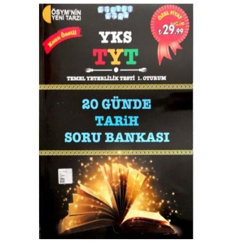 YKS TYT 20 Günde Tarih Soru Bankası Akıllı Adam Yayınları