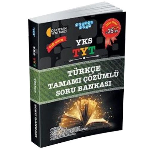 YKS TYT Türkçe Tamamı Çözümlü Soru Bankası - Akıllı Adam Yayınları