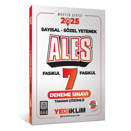 ALES Sayısal-Sözel Yetenek Fasikül Fasikül 7 Deneme Yediiklim Yayınları 2024