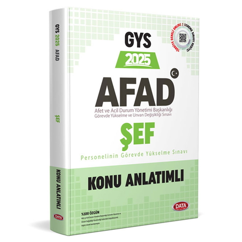 GYS AFAD Şef Personeli Hazırlık Konu Anlatımlı Data Yayınları 2025