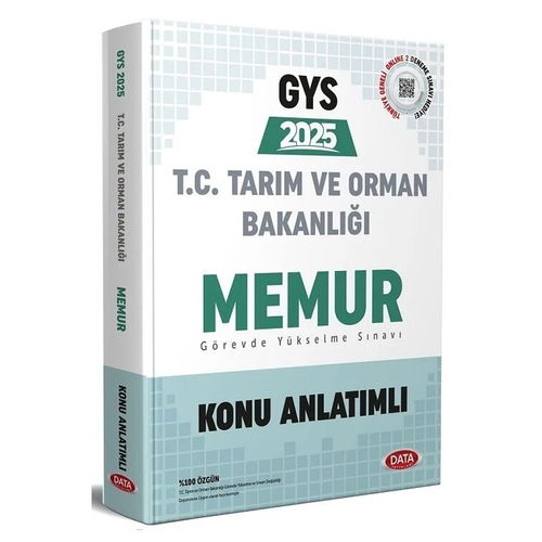 GYS Tarım ve Orman Bakanlığı Memur Konu Anlatımlı Data Yayınları 2025